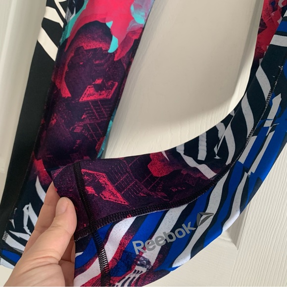 Reebok Dance City Garden Multicoloured Work Out Leggings - Picture 4 of 8